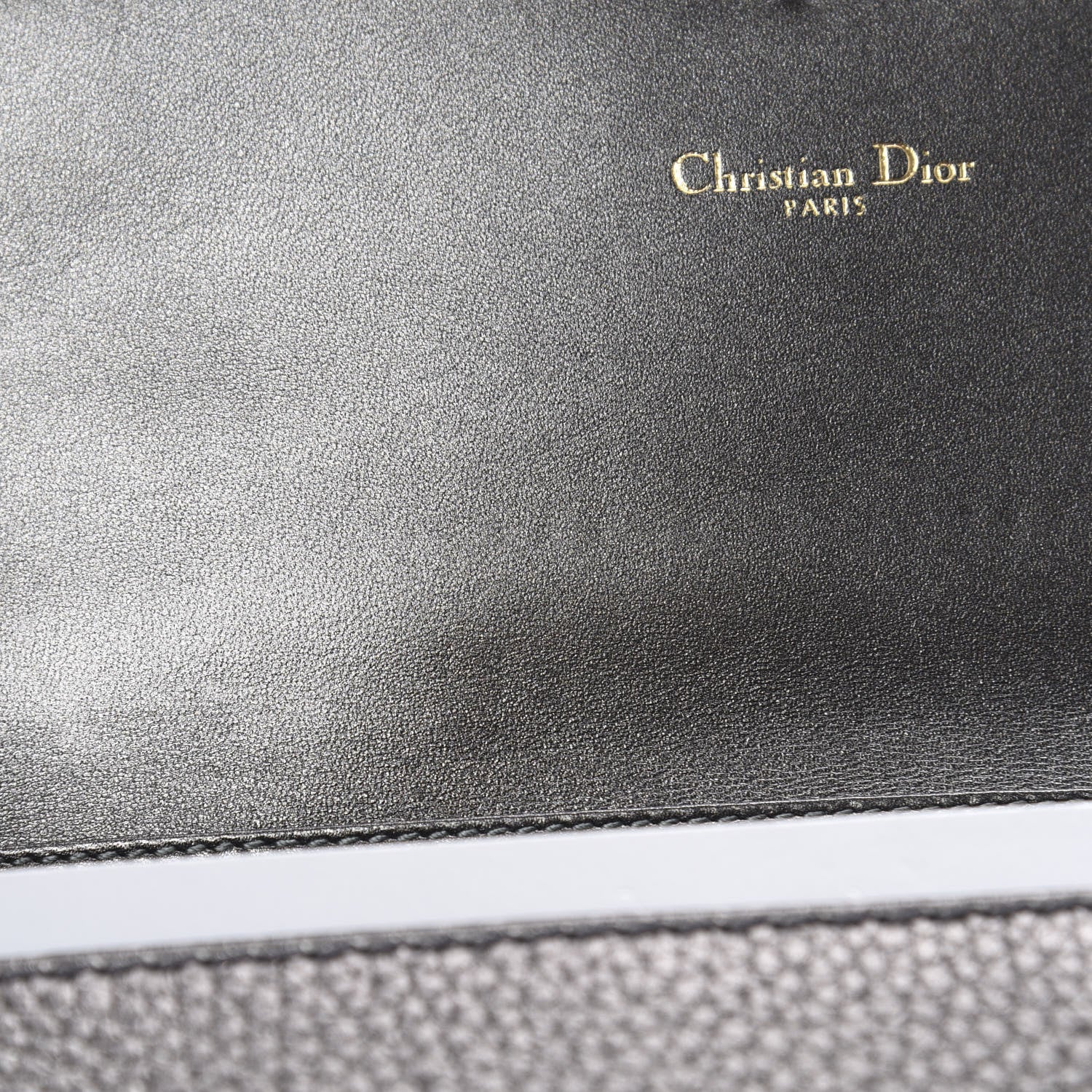 Christian Dior Metallic J'adior Croisiere Chain Wallet Dark Silver 10 of 14