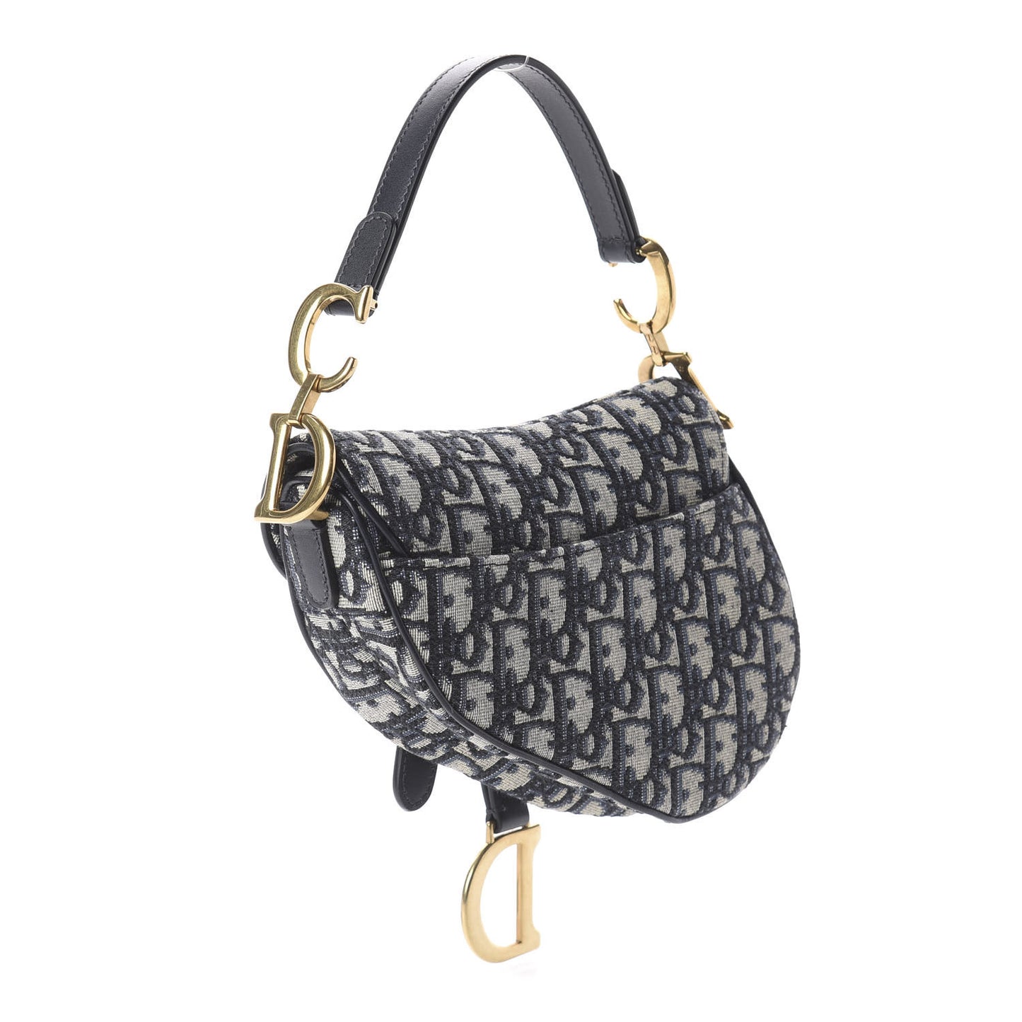 Oblique Mini Saddle Bag Blue
