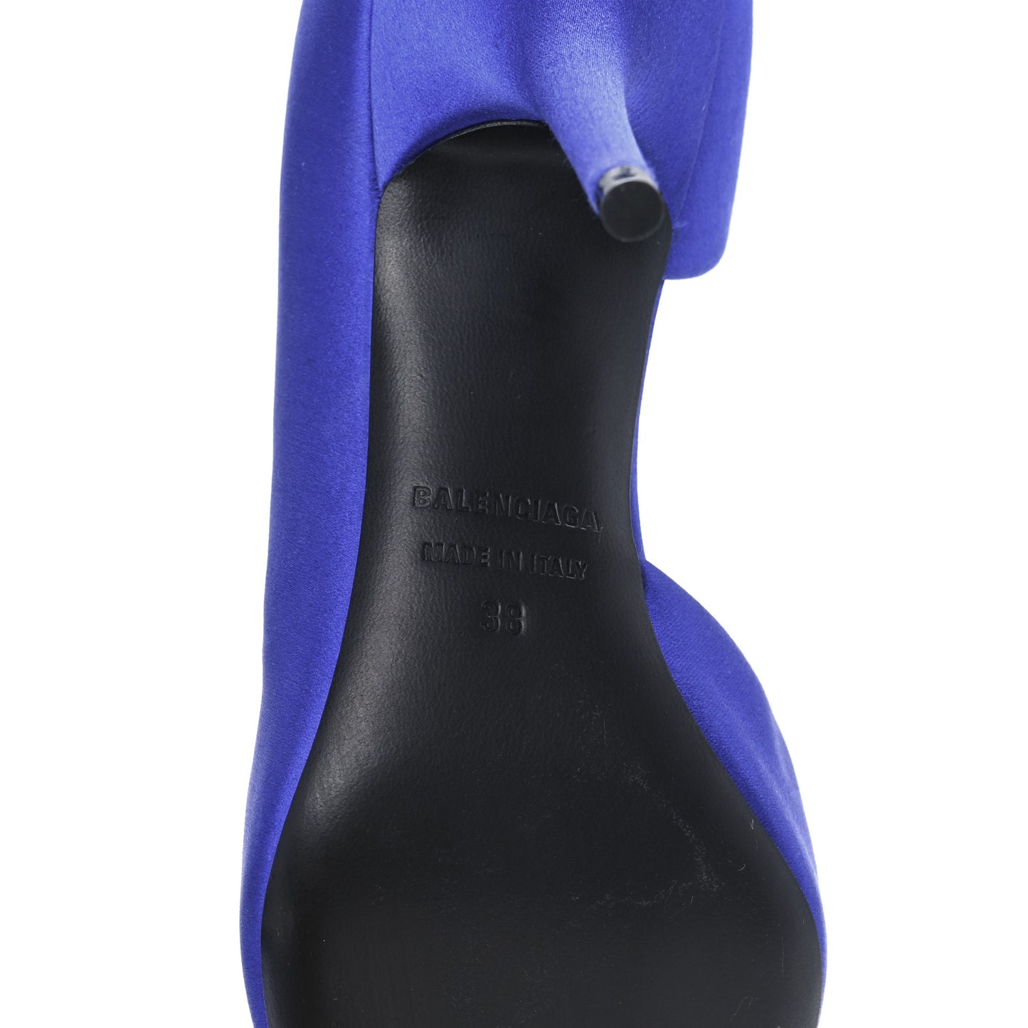 Satin Talon d'Orsay Pumps 38 Bleu