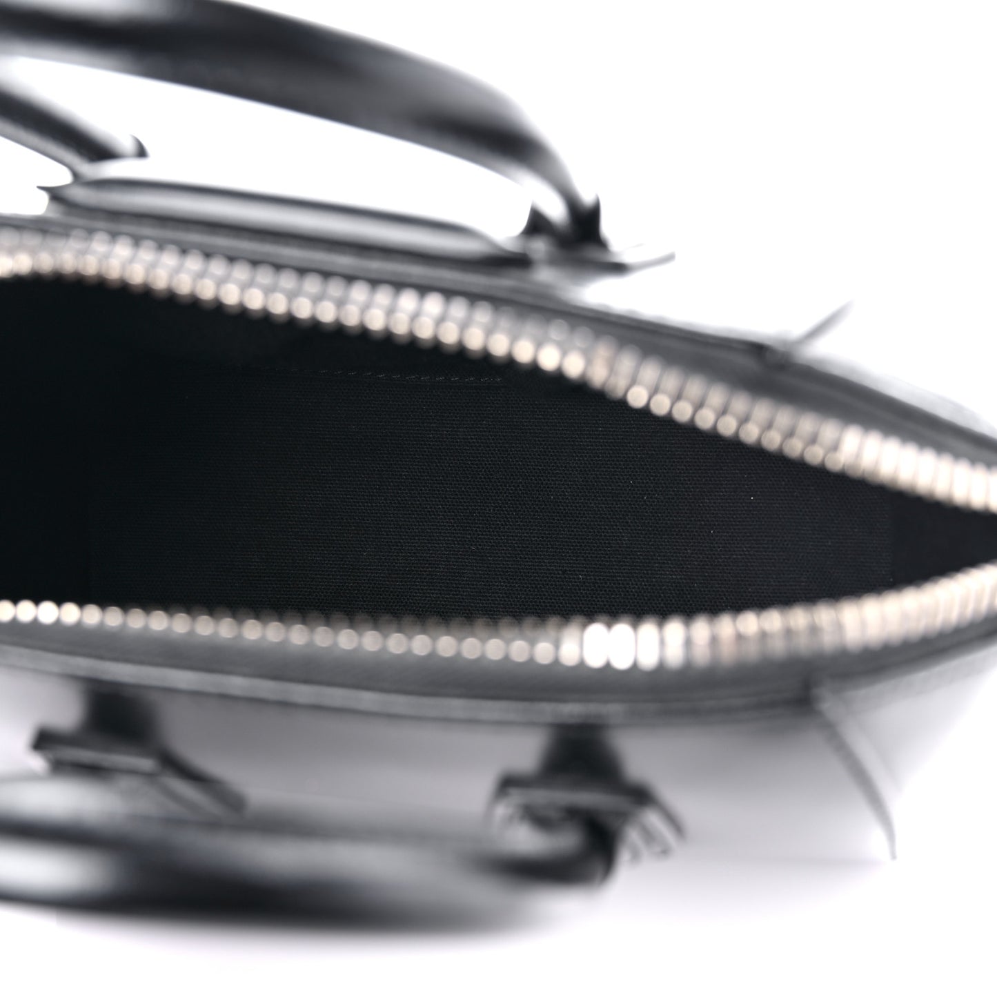Shiny Lord Calfskin Mini Antigona Black