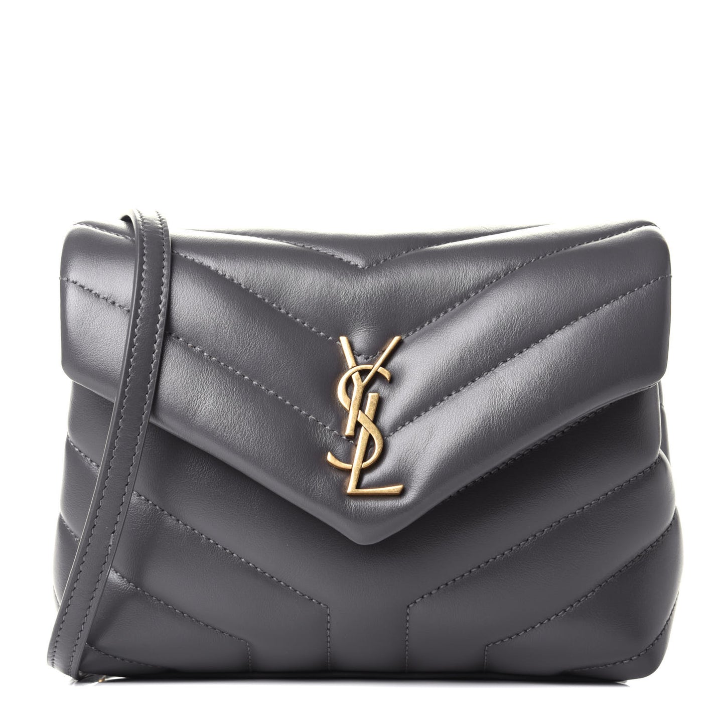 Calfskin Y Quilted Monogram Toy Loulou Crossbody Bag Storm