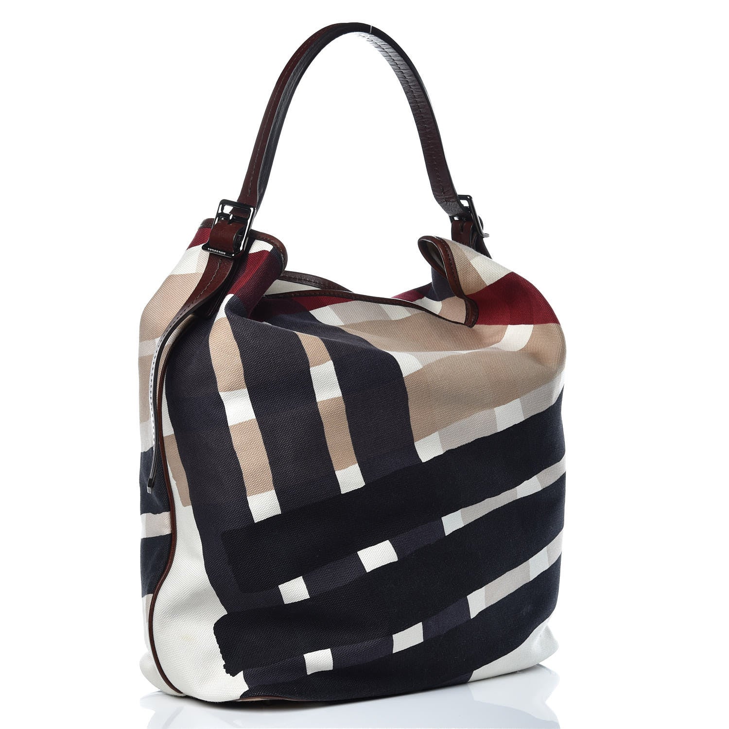 Burberry Canvas Check Bucket Bag Multicolor 3 of 14