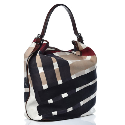 Burberry Canvas Check Bucket Bag Multicolor 3 of 14