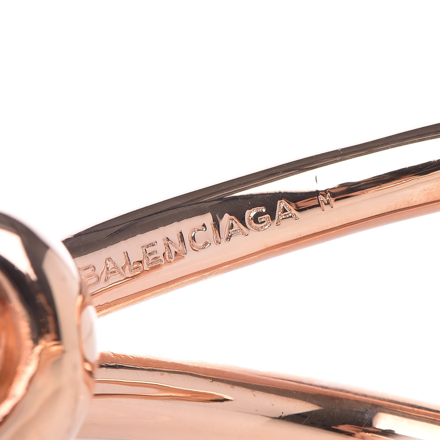 Balenciaga Rose Gold Hardware Knotted Cuff 4 of 5
