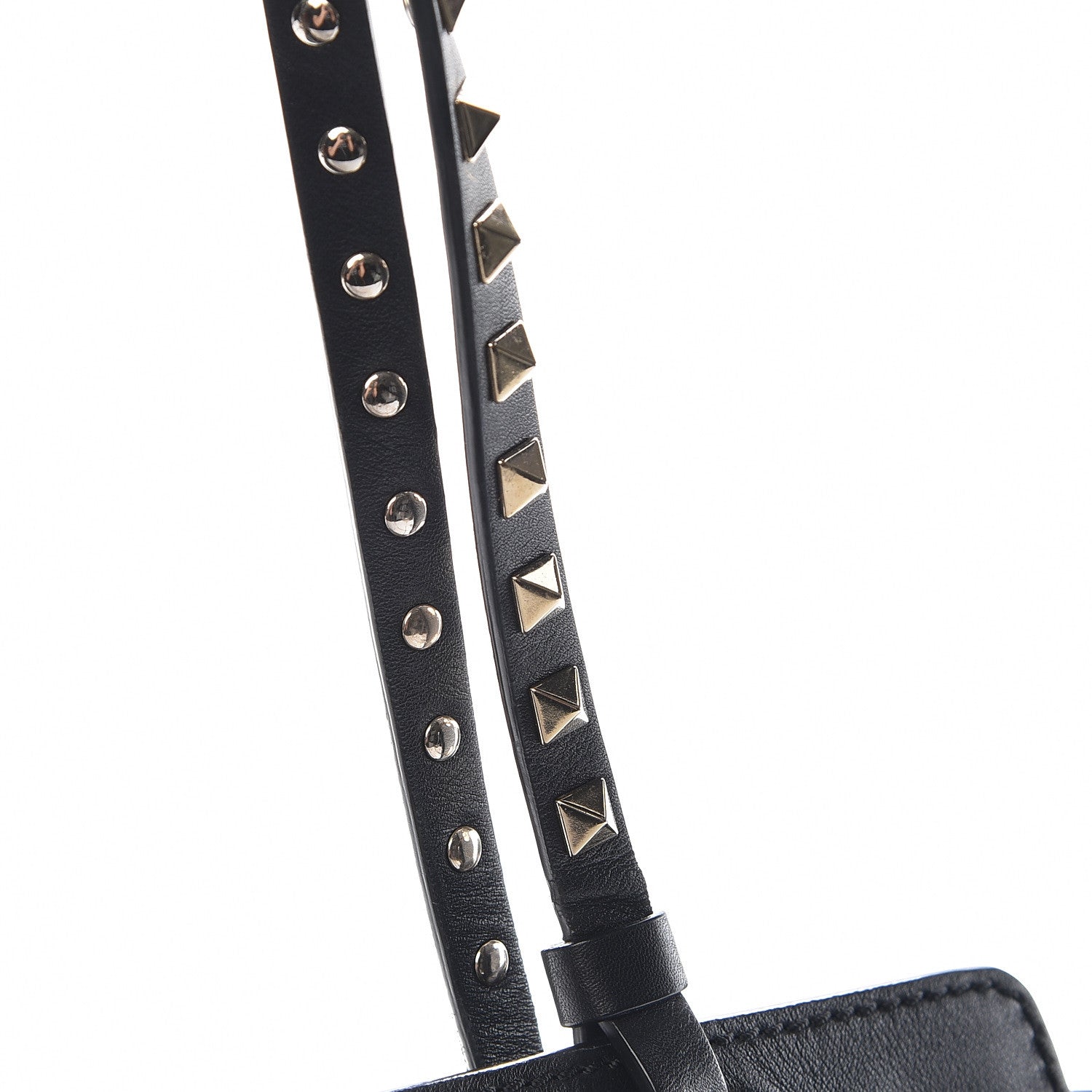 Valentino Garavani Vitello Medium Rockstud Tote Black 11 of 17