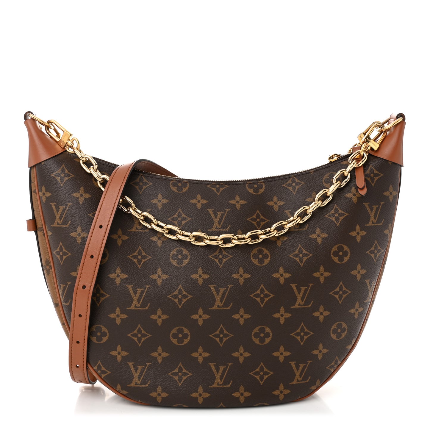 Reverse Monogram Loop Hobo