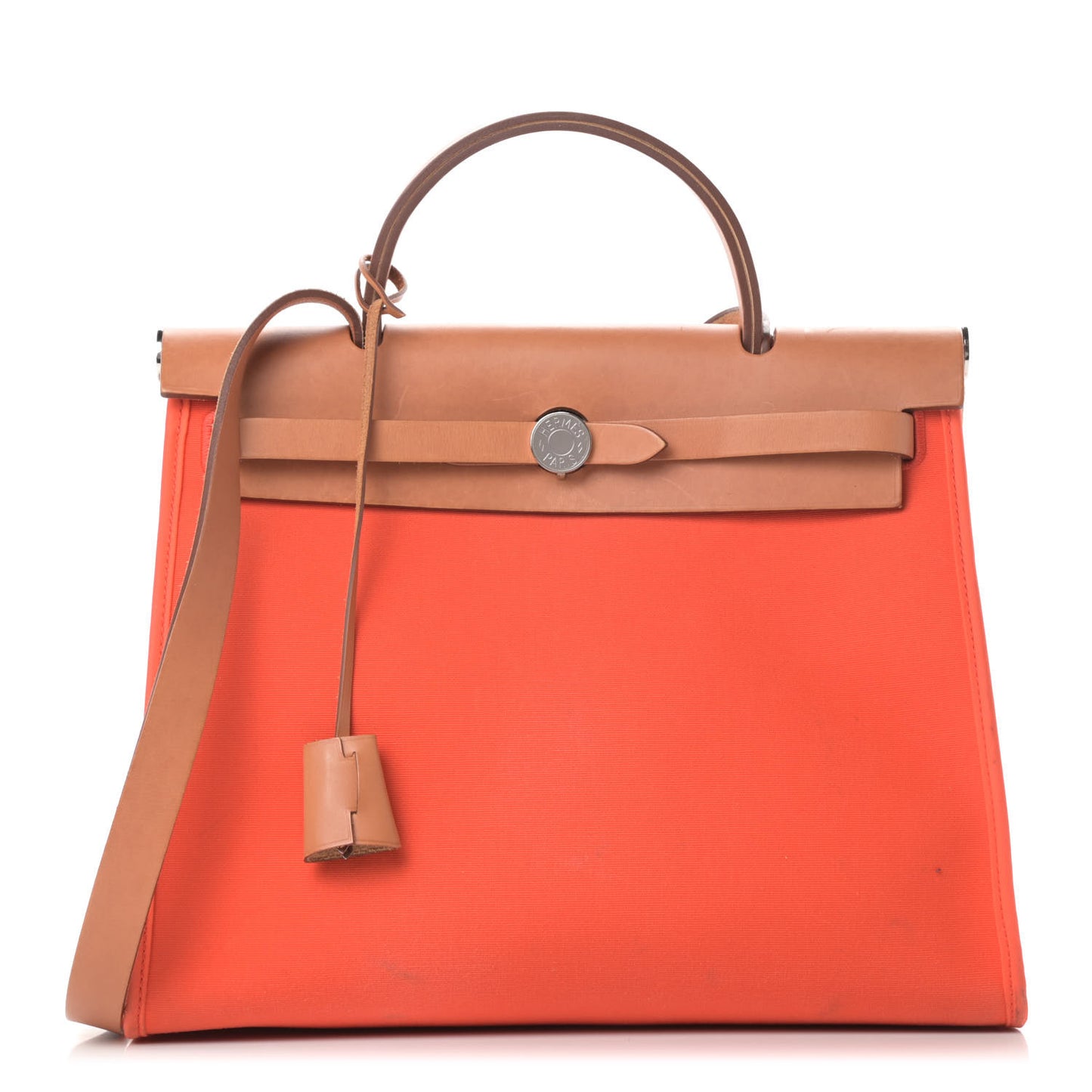 Vache Hunter Toile Herbag Zip 31 PM Capucine Fauve