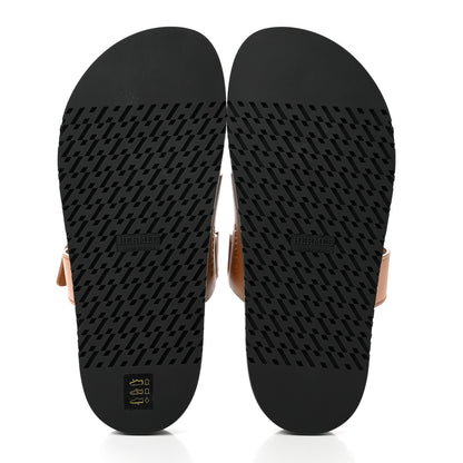 Hermes Calfskin Womens Chypre Sandals 38 Naturel 5 of 8