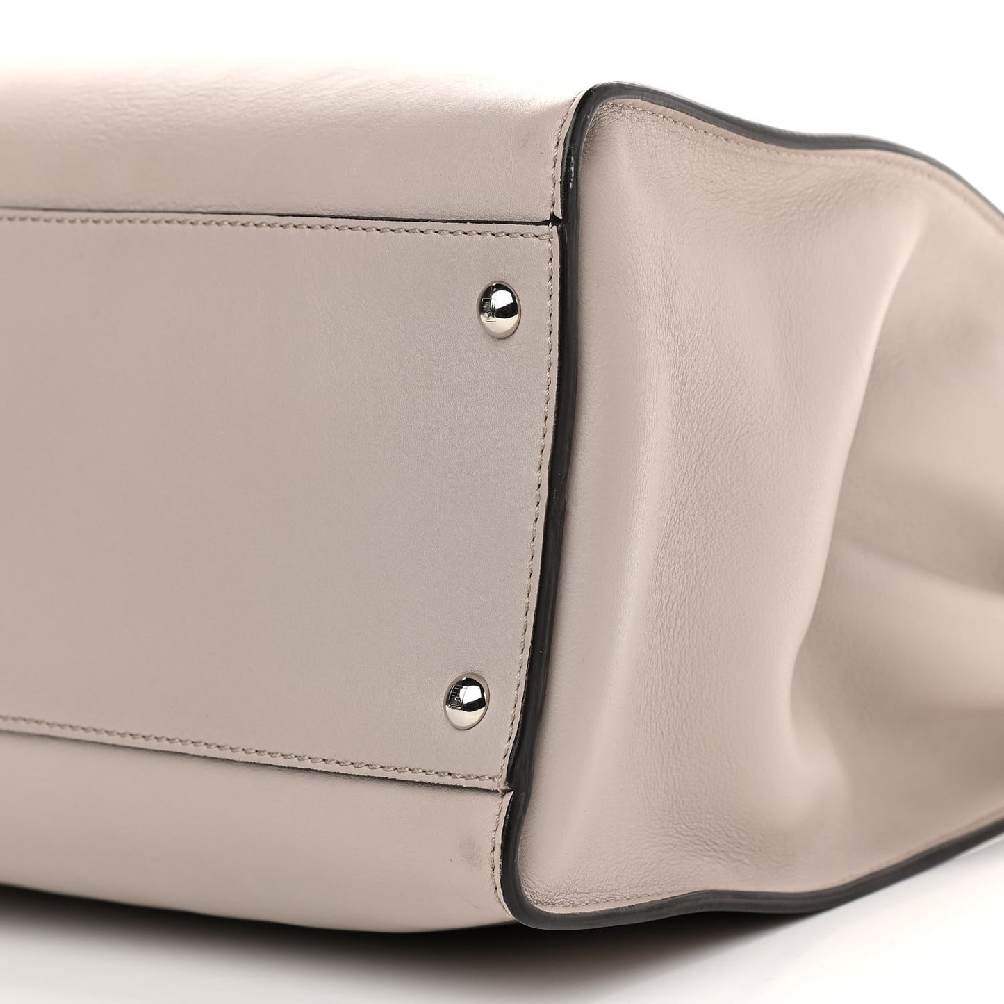 Vitello Seta Plexiglass Granite Large Peekaboo Iconic Satchel Polvere