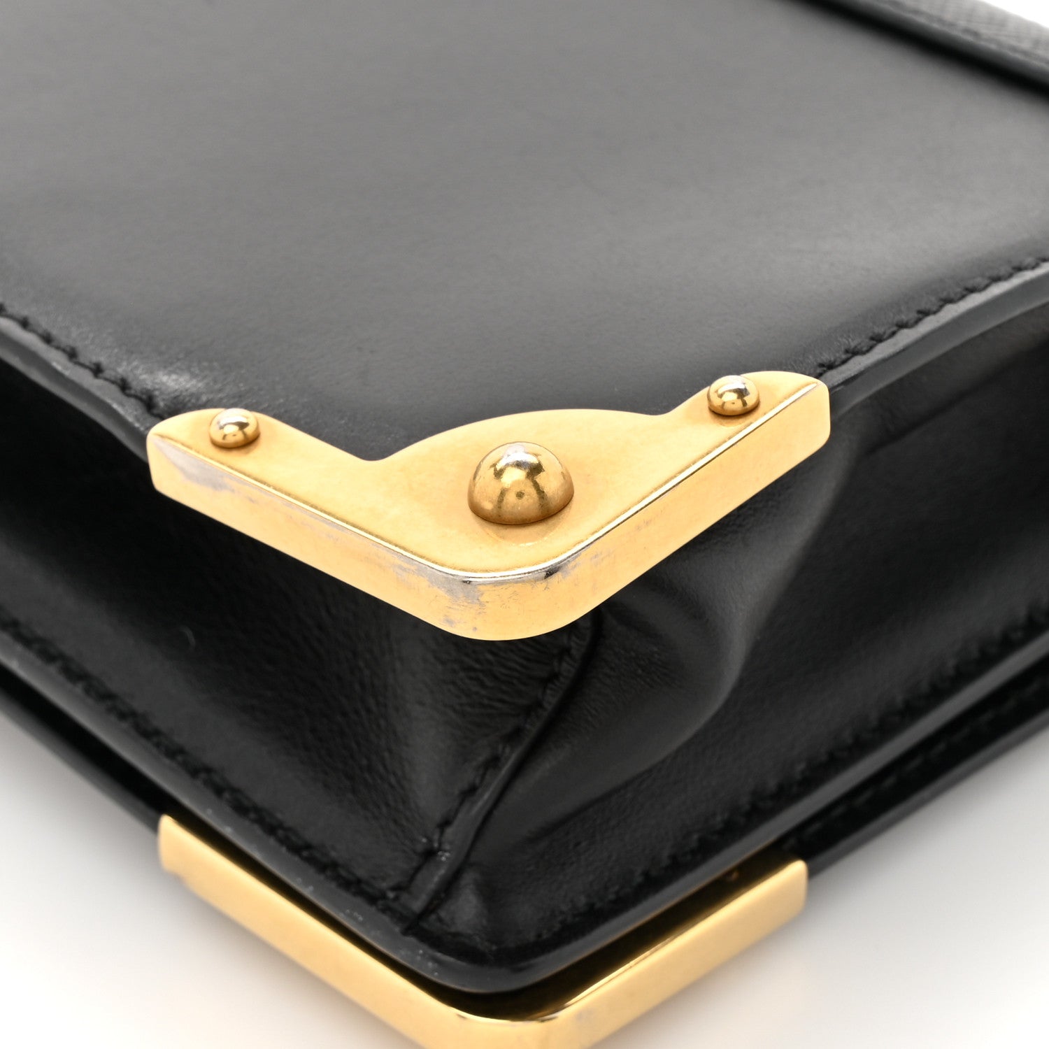 Prada City Calfskin Saffiano Cahier Pochette Black 13 of 14