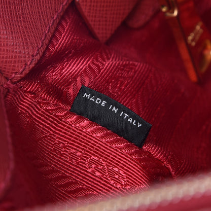 Prada Saffiano Medium Galleria Double Zip Tote Fuoco 8 of 13