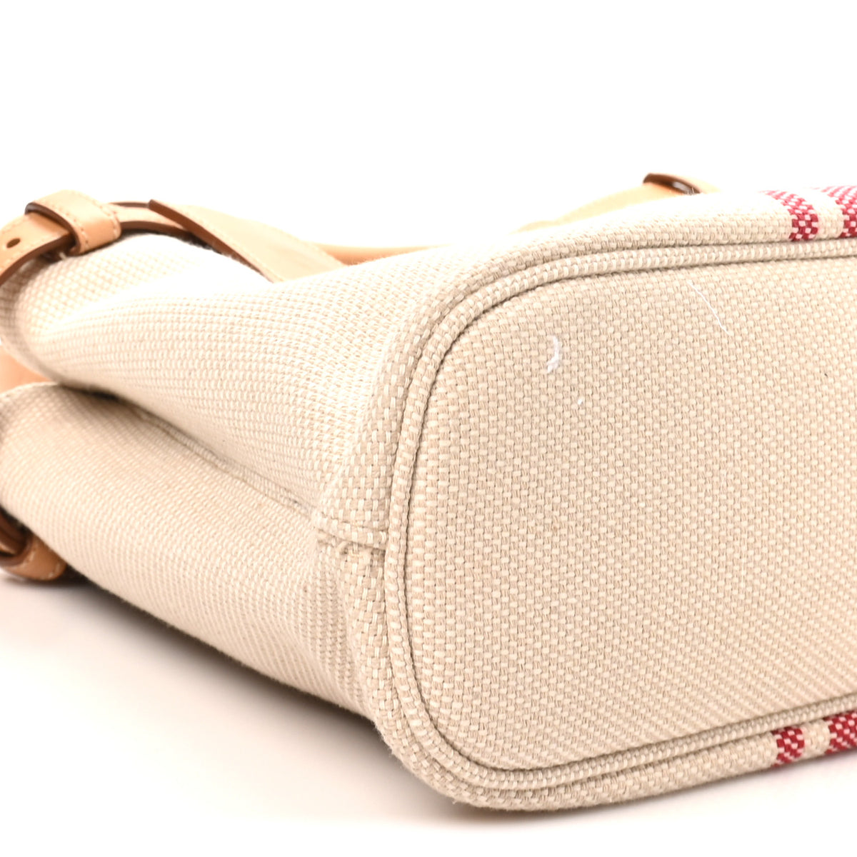 Canapa Vitello Small Buckle Bag Tan Red