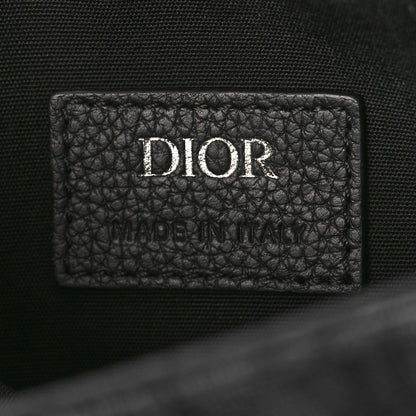 Christian Dior Oblique Saddle Messenger Pouch Blue Black 6 of 9