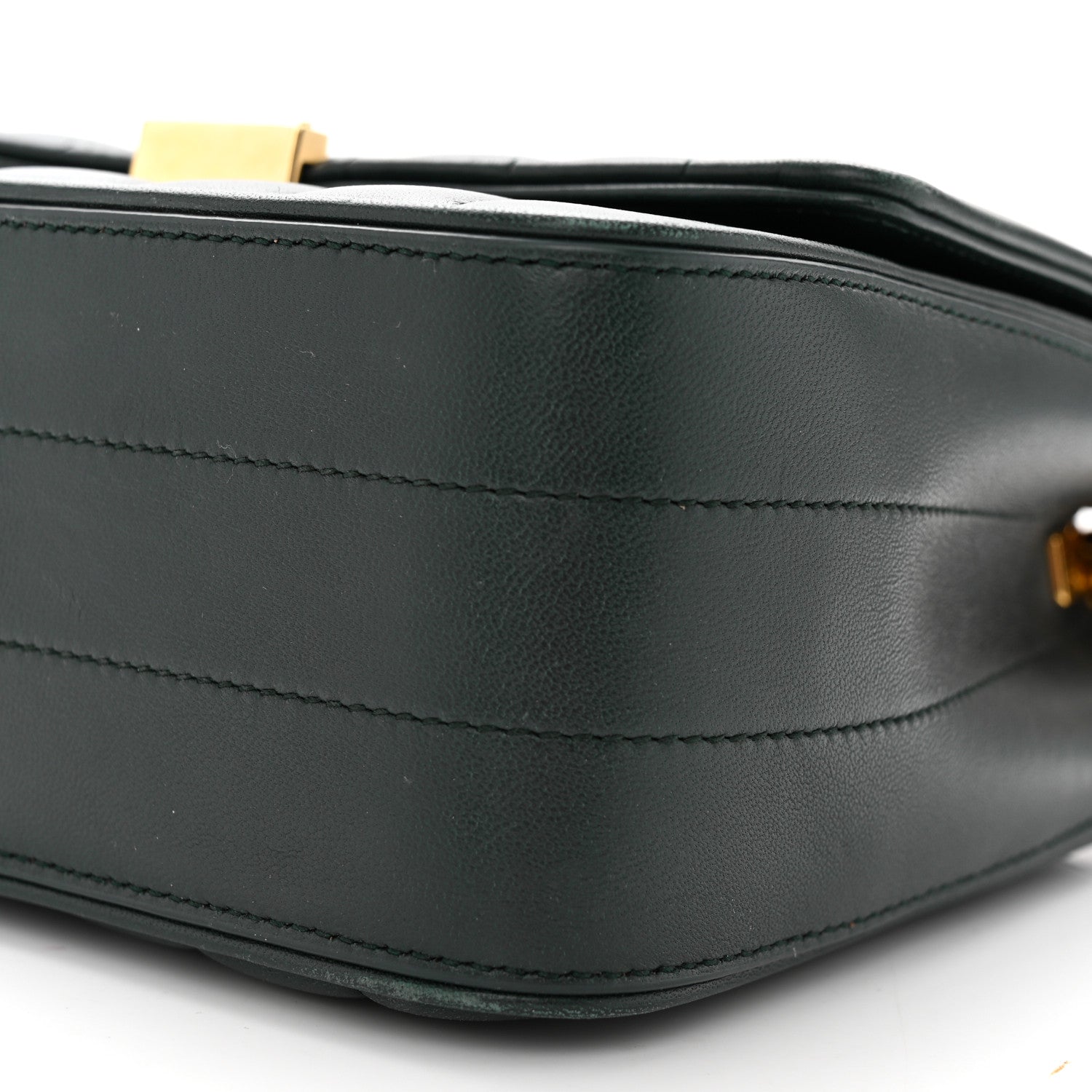 Saint Laurent Lambskin Matelasse Monogram Medium Vicky Chain Bag Algae 10 of 10