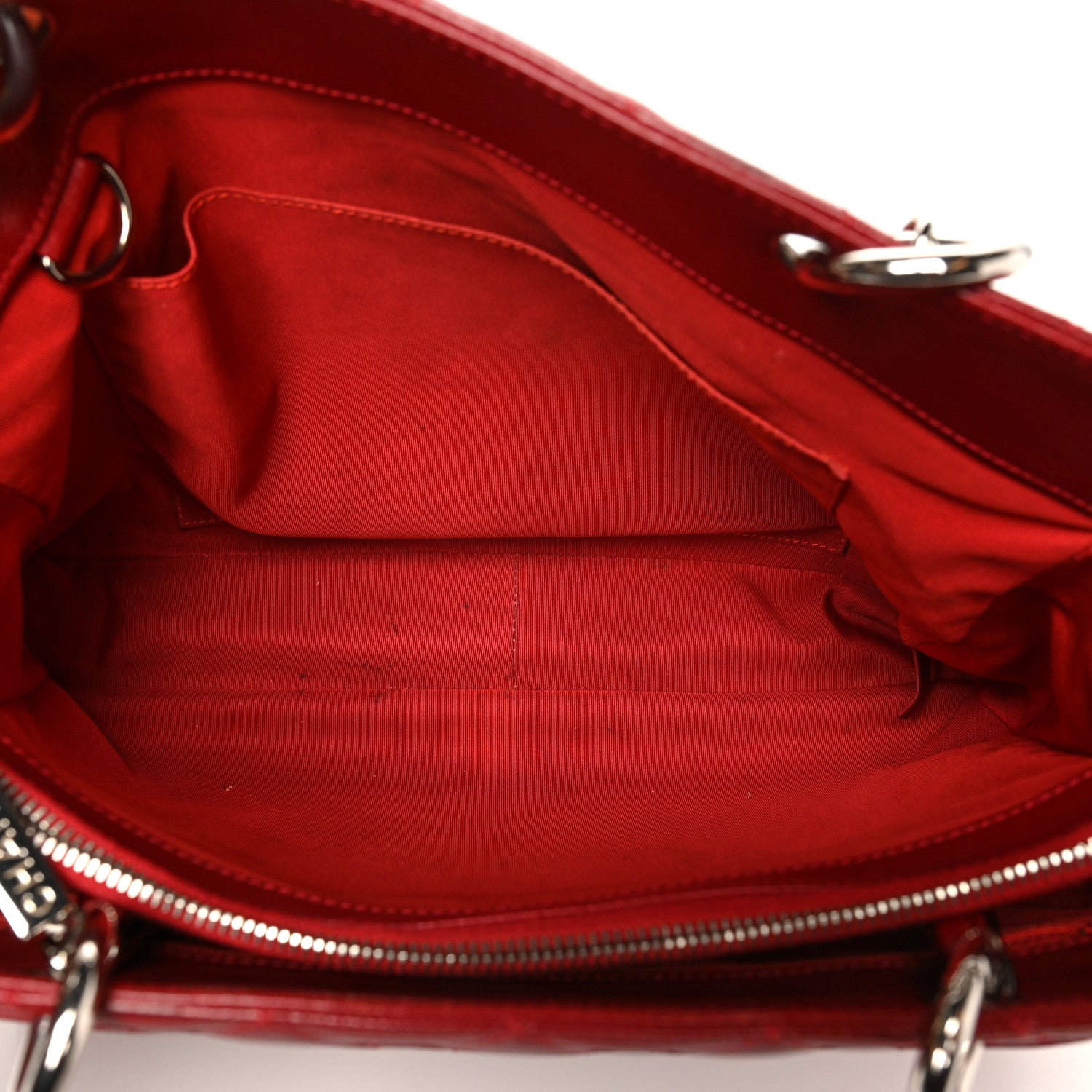 Chanel Caviar Quilted Grand Shopping Tote GST Red 5 of 11
