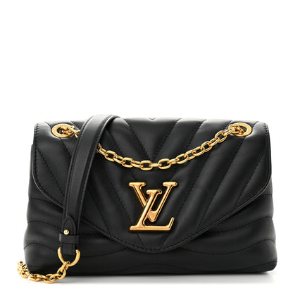 Louis Vuitton Calfskin LV New Wave Chain Bag Black 1 of 12