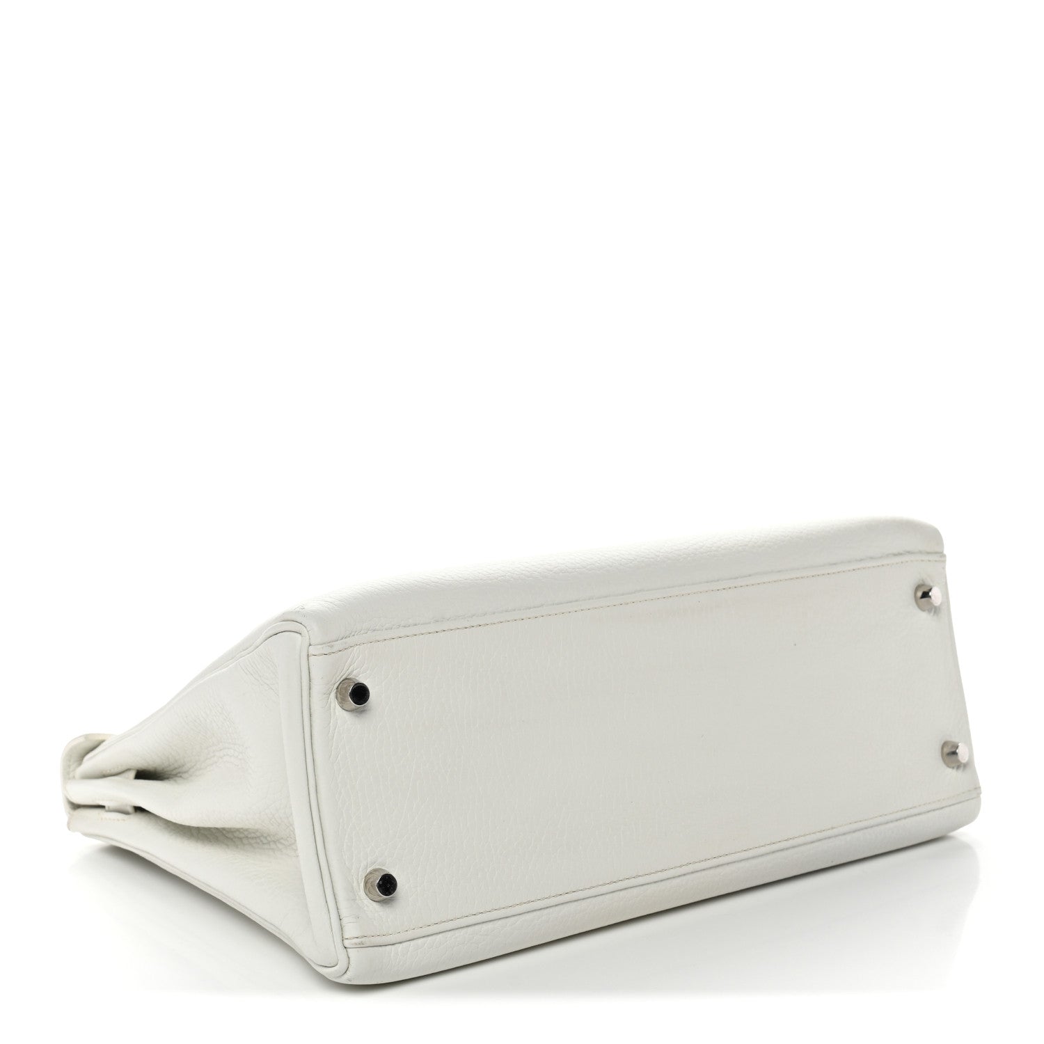 Hermes Taurillon Clemence Kelly Retourne 32 White 4 of 14