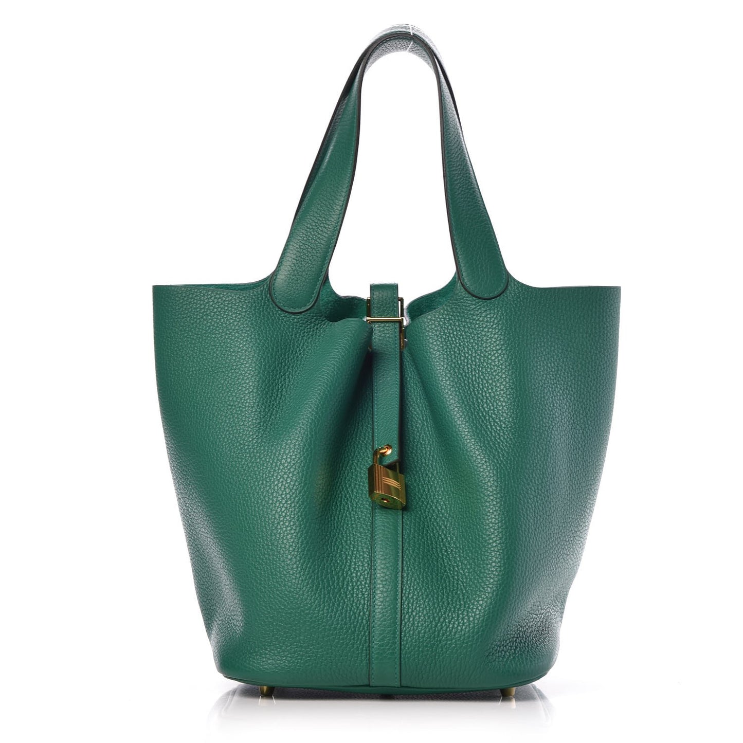 Taurillon Clemence Picotin Lock 26 GM Vert Vertigo