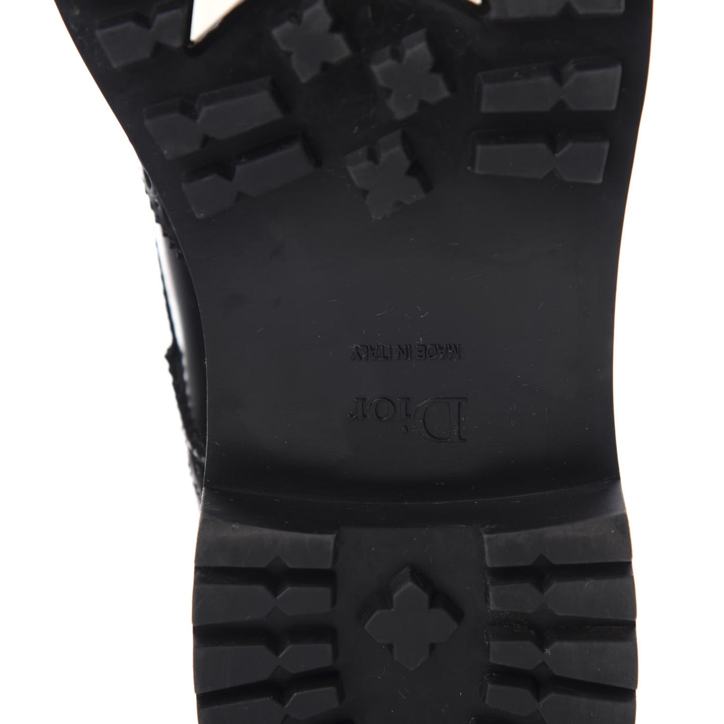 Calfskin D-Order Low Boot 37 Black White