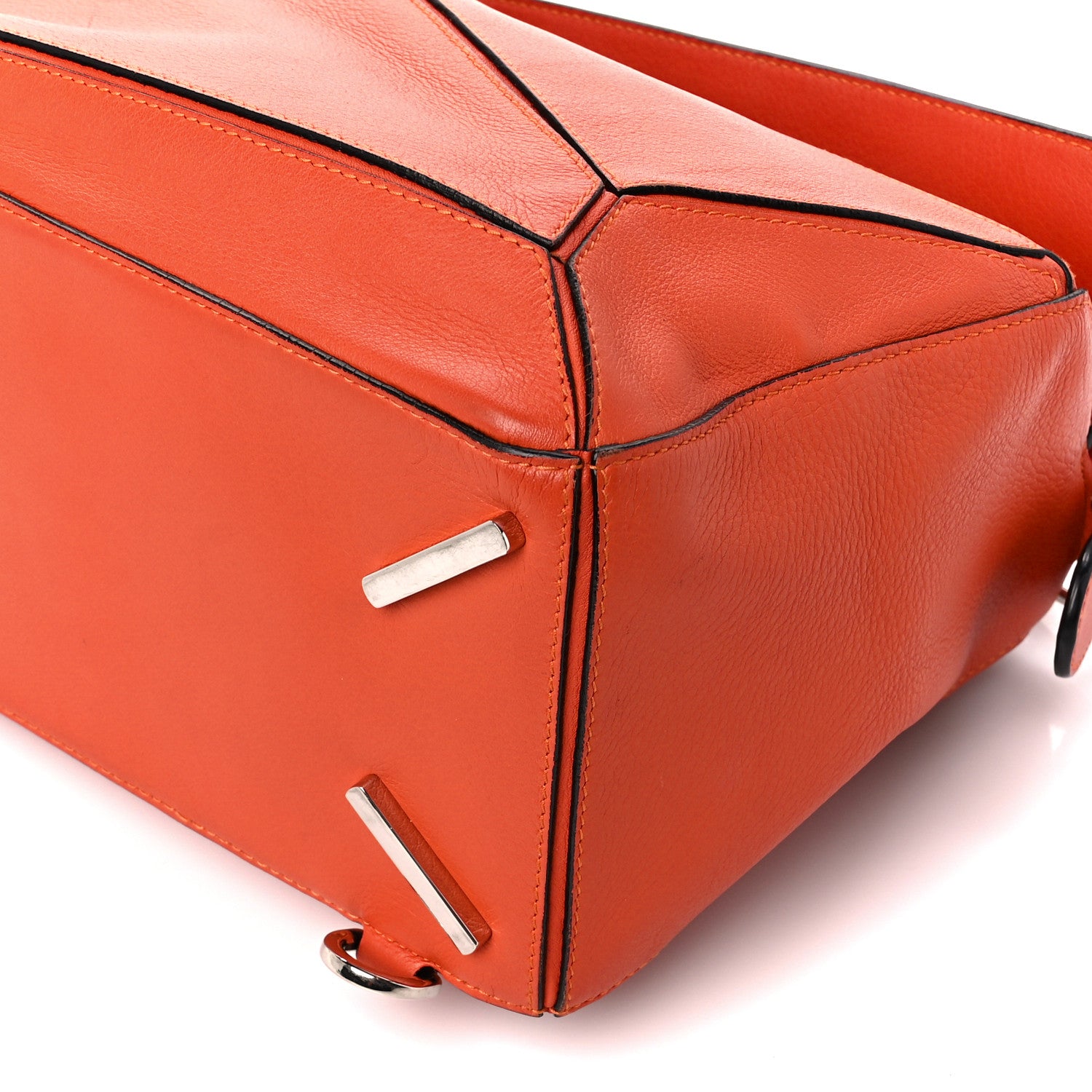 Loewe Calfskin Medium Puzzle Bag Orange 10 of 10