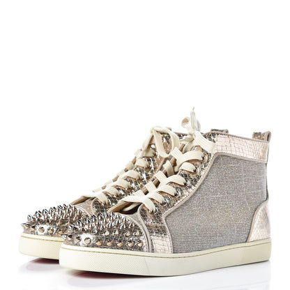 Christian Louboutin Lame Lou Spikes Flat Sneakers 40 gold 3 of 9