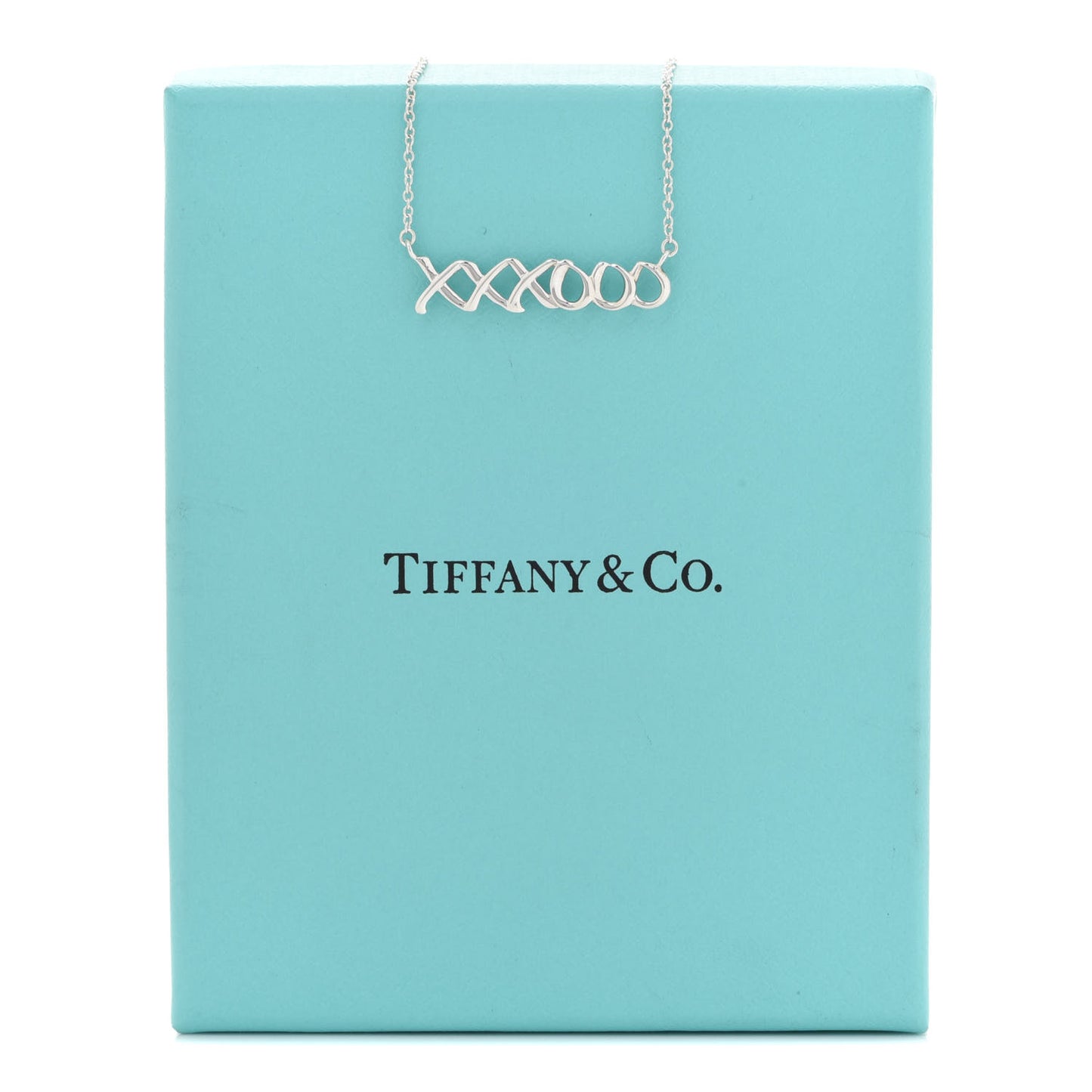 Sterling Silver Paloma's Graffiti Love and Kisses Pendant Necklace