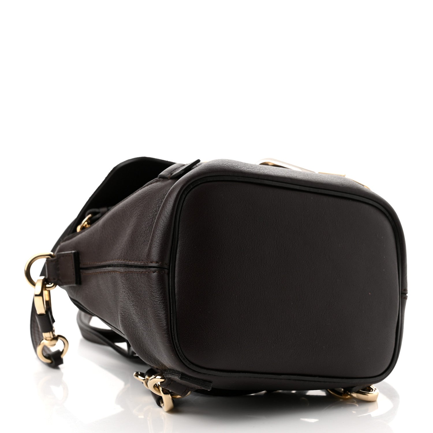 Chloe Suede Calfskin Mini Faye Backpack Carbon Brown 3 of 9