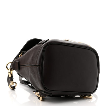 Chloe Suede Calfskin Mini Faye Backpack Carbon Brown 3 of 9