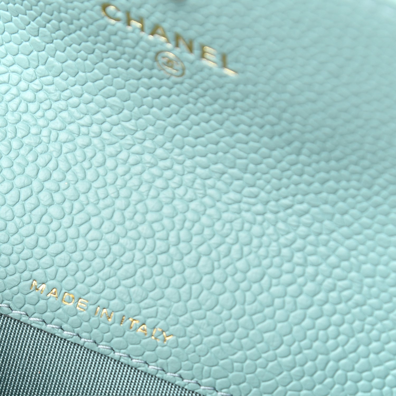 Chanel Caviar Quilted Boy Flap Card Holder Light Blue 7 of 9