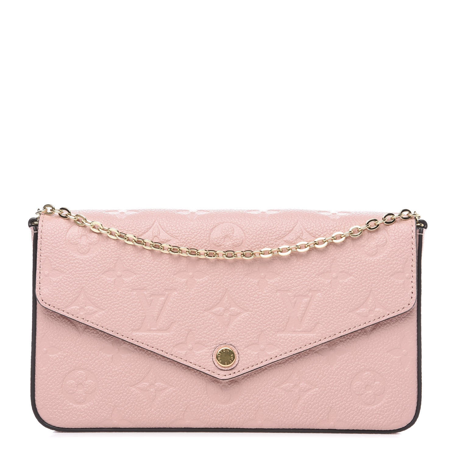 Louis Vuitton Empreinte Pochette Felicie Chain Wallet Rose Poudre 1 of 11