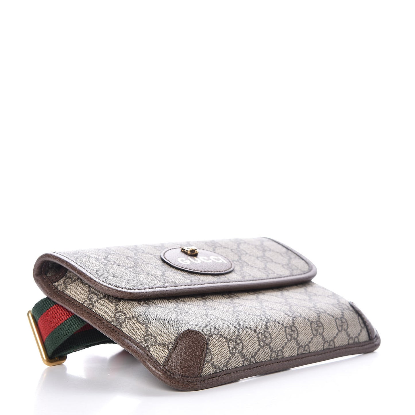 GG Supreme Monogram Neo Vintage Web Belt Bag Brown