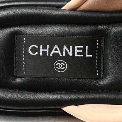 Chanel Fabric CC Mules Sandals 39 Light Beige 7 of 9