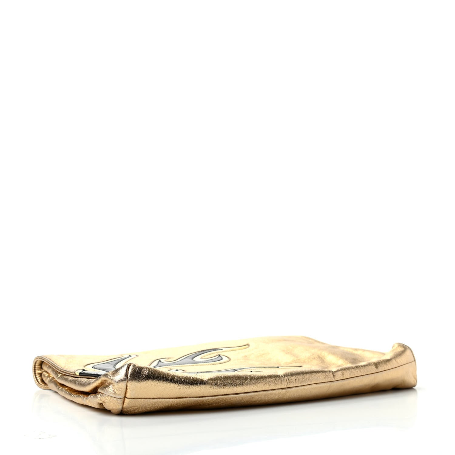 Prada Nappa Flame Flap Clutch Platino 4 of 7