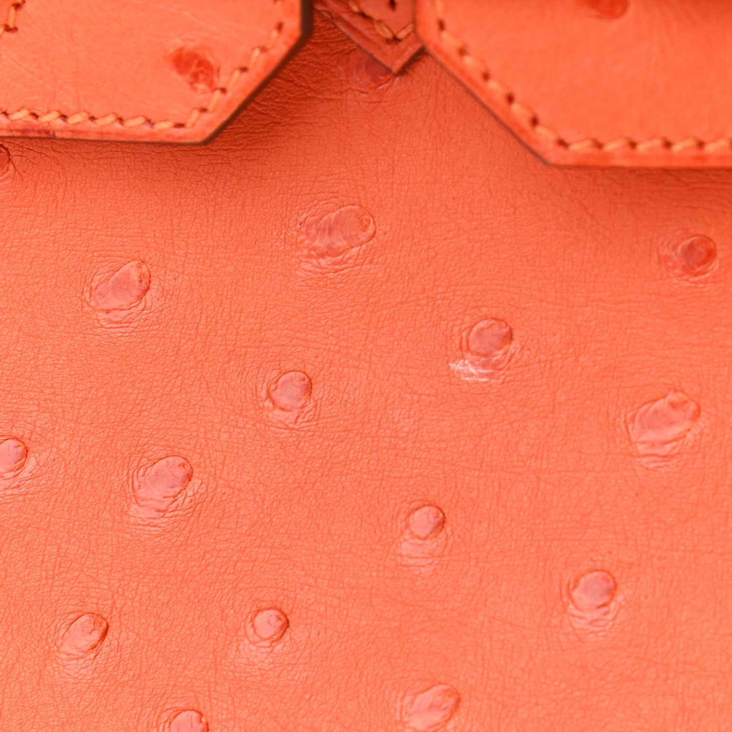 Hermes Ostrich Birkin 30 Tangerine 10 of 11