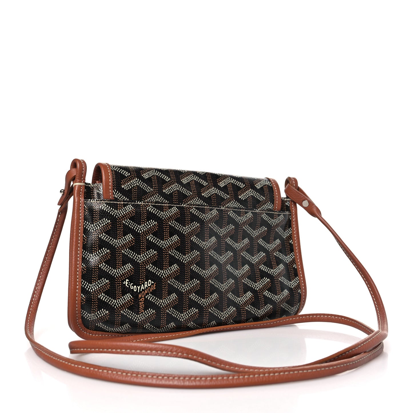 Goyardine Plumet Wallet Clutch Black Gold