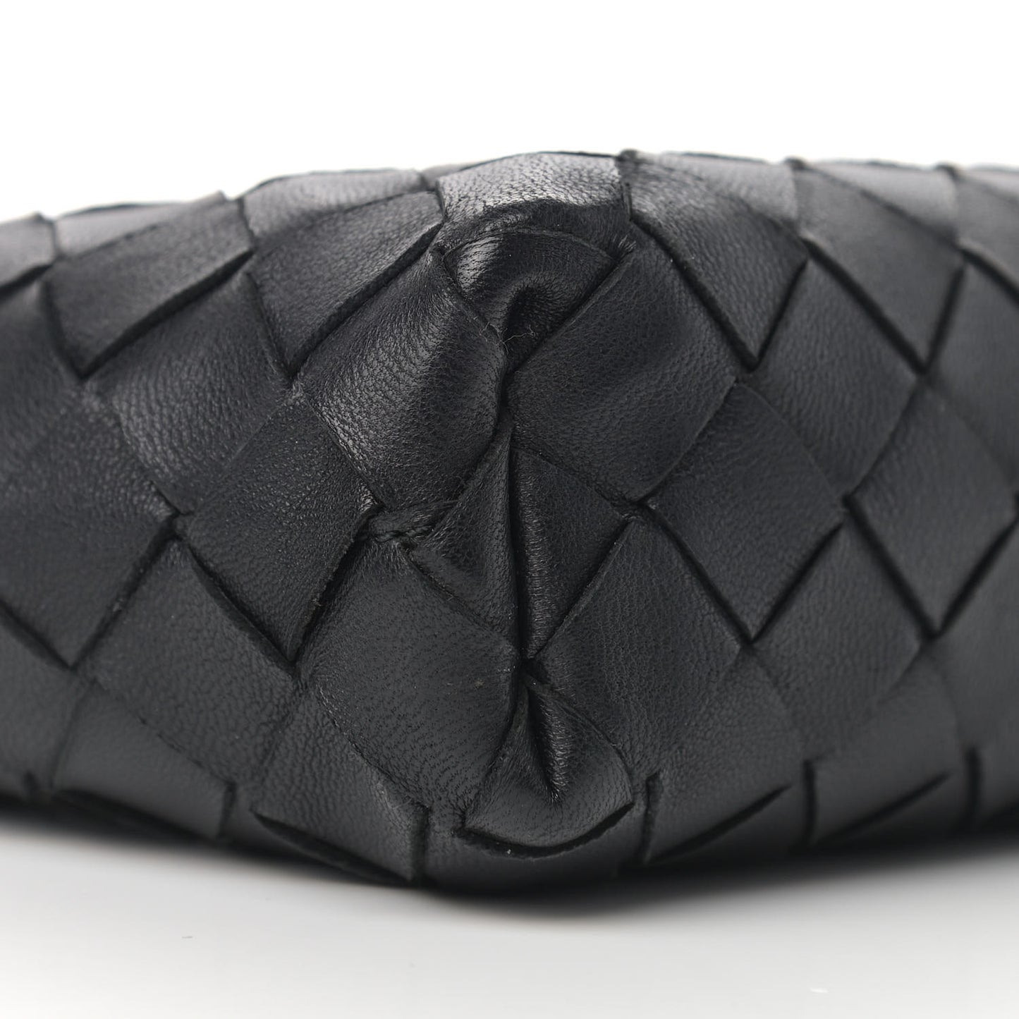 Nappa Intrecciato Nodini Mini Crossbody Black