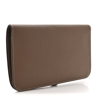 Hermes Togo Dogon Duo Wallet Etoupe 4 of 11