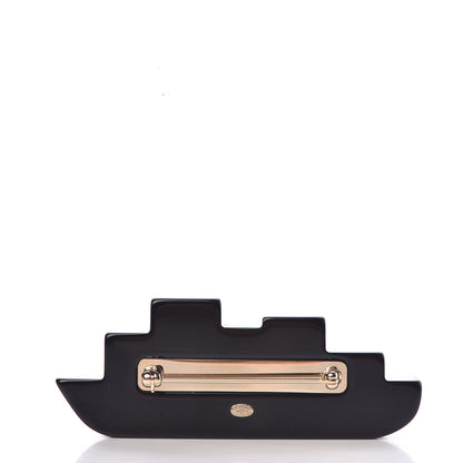 Chanel Resin CC Cruise Ship Brooch Multicolor 3 of 5