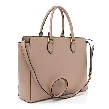 Prada Saffiano Soft Calfskin Zippered Tote Cipria 3 of 8