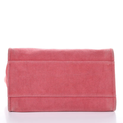 Chanel Canvas Large Deauville Tote Red 5 of 15