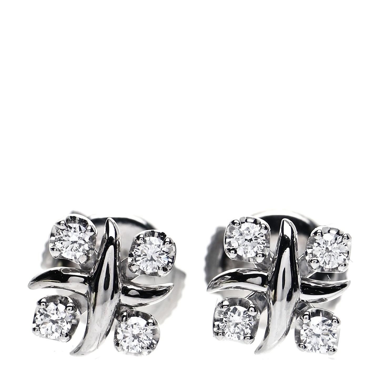 Platinum Diamond Schlumberger Lynn Earrings