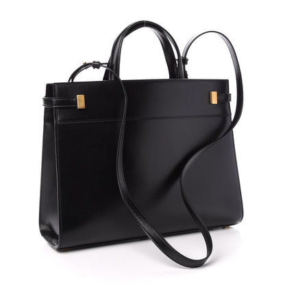 Saint Laurent Calfskin Small Manhattan Shopper Tote Black 4 of 12