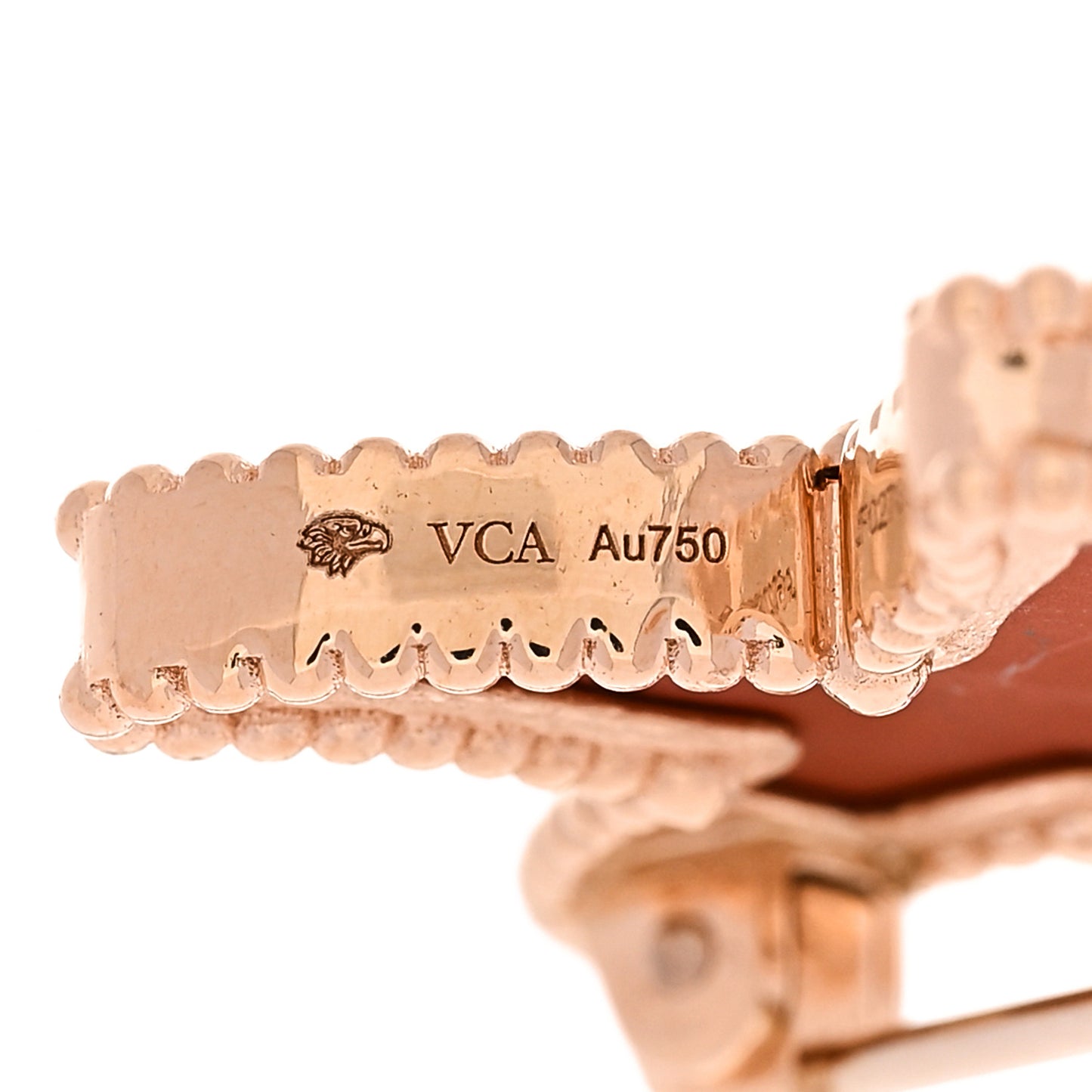 18K Rose Gold Jasper Lucky Summer Starfish Brooch Clip