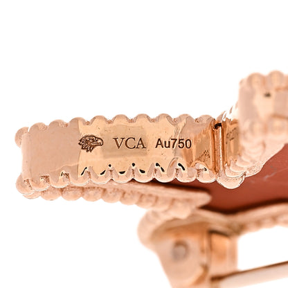 Van Cleef & Arpels 18K Rose Gold Jasper Lucky Summer Starfish Brooch Clip 4 of 5
