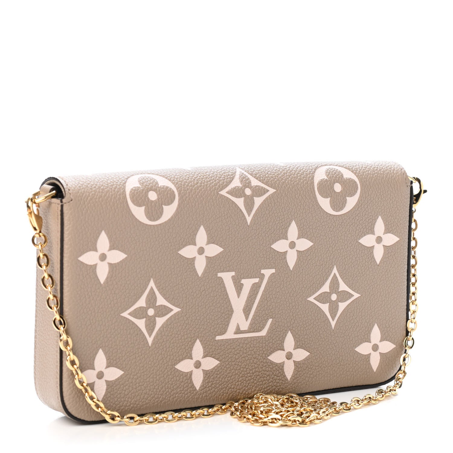 Louis Vuitton Empreinte Monogram Giant Felicie Pochette Tourterelle Creme 2 of 4