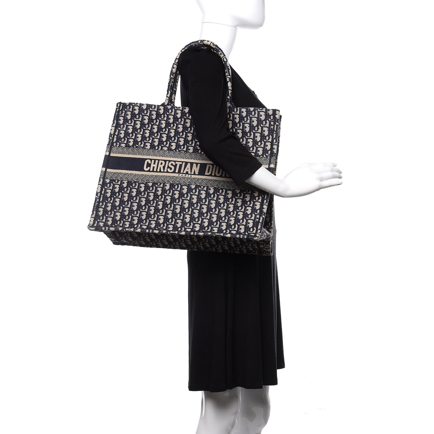 Oblique Book Tote Blue Multicolor