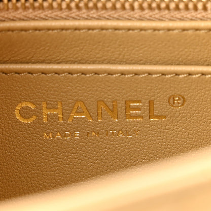 Chanel Lambskin Quilted Mini Rectangular Pearl Crush Flap Dark Beige 6 of 11