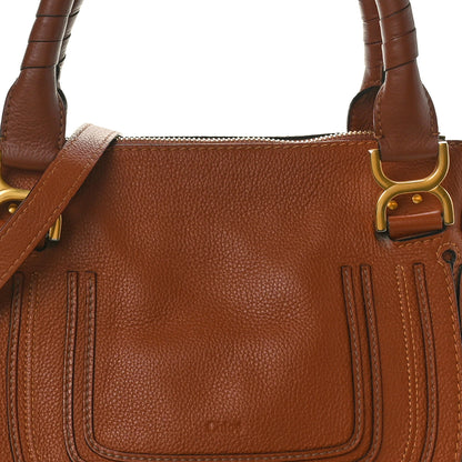 Chloe Calfskin Medium Marcie Satchel Tan 8 of 10