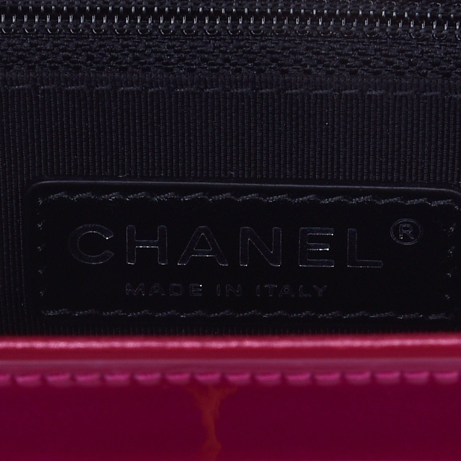 Chanel Metallic Patent Quilted New Medium Boy Flap Fuchsia 6 of 8