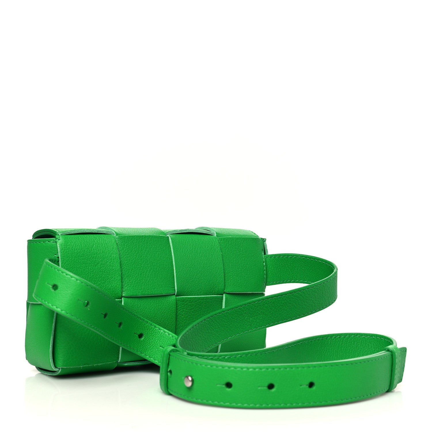 Bottega Veneta Nappa Maxi Intreccio Mini Belt Cassette Bag Parakeet 3 of 10